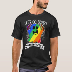 Camiseta Gbt Pride Boo Ghost Halloween Trick Ou Tr