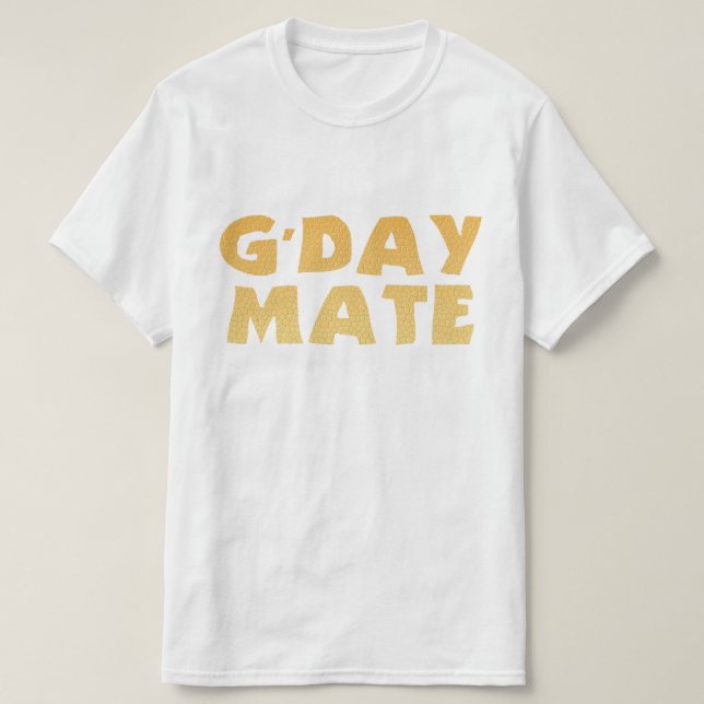 Camiseta G'Day Mate (Frente do Design)