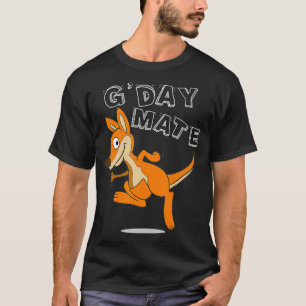 Camiseta G'Day Mate Kangaroo Austrália Souveni Aussie Hello