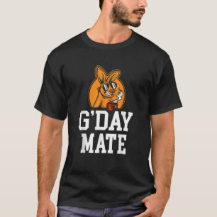 Camiseta G'Day Mate Kangaroo Wildlife Animal Austrália
