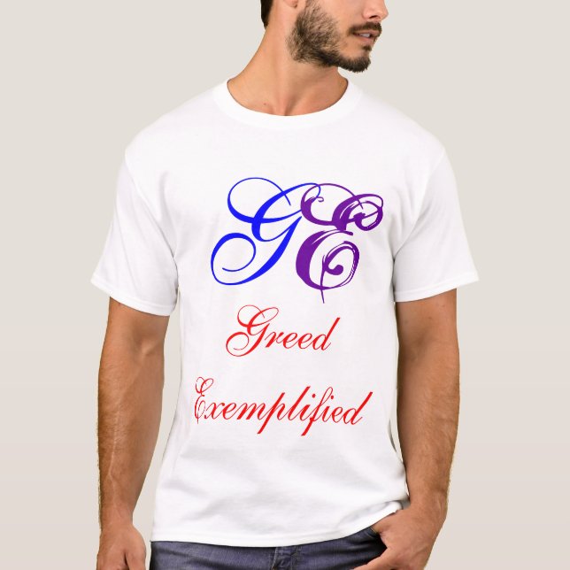 Camiseta GE, avidez exemplificada (Frente)