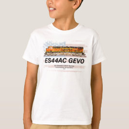 Camiseta GE ES44AC GEVO Locomotive e bandeira americana