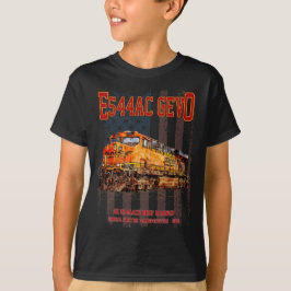 Camiseta GE ES44AC GEVO Locomotive e bandeira americana