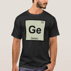 Camiseta Ge - Símbolo da mesa periódica da química de