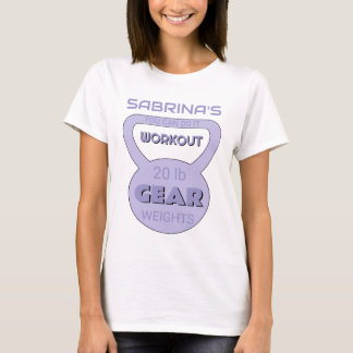 Camiseta Gear de Workout de Nome Personalizado