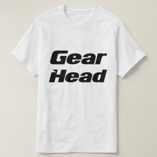Camiseta Gear Head Mens Tshirt em Branco