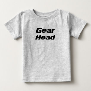 Camiseta Gear Head, onsie para bebê.