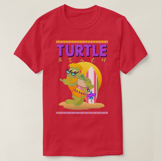Camiseta Geauga Lake Turtle Beach Waterpark Buttide  (Frente do Design)