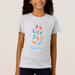 Camiseta Gecko Adorava amante de os animais de répteis de l