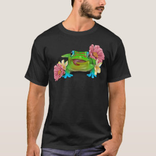 Camiseta Gecko com flores