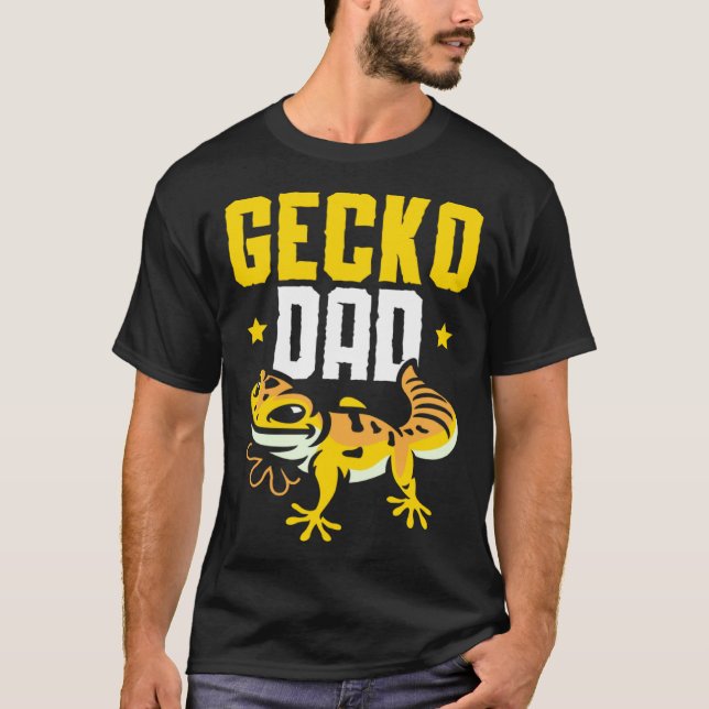 Camiseta Gecko Dad Reptile Leopard Gecko  Lizard (Frente)