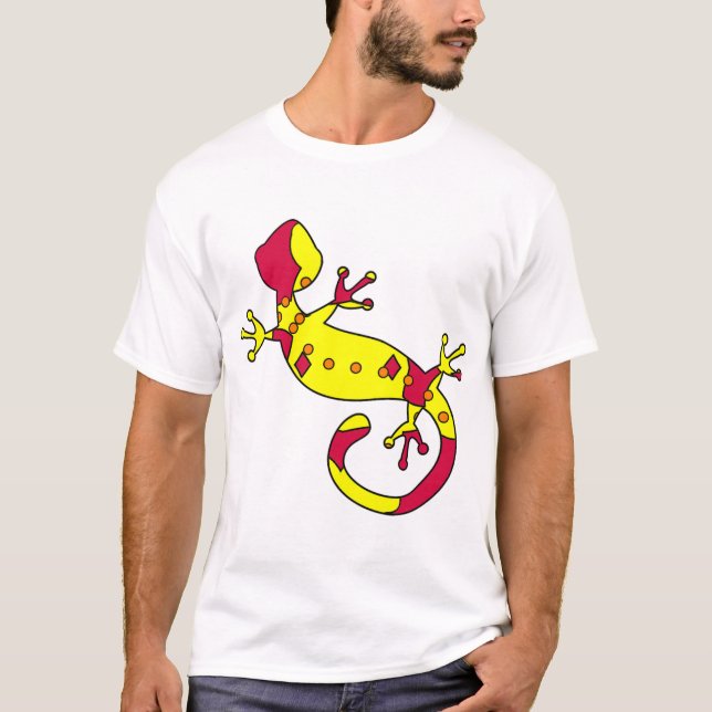 Camiseta gecko divertido (Frente)