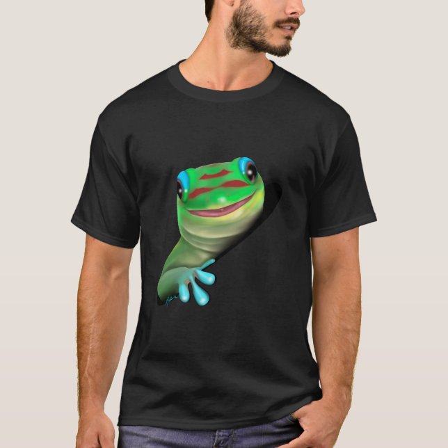 Camiseta Gecko em um buraco (Frente)