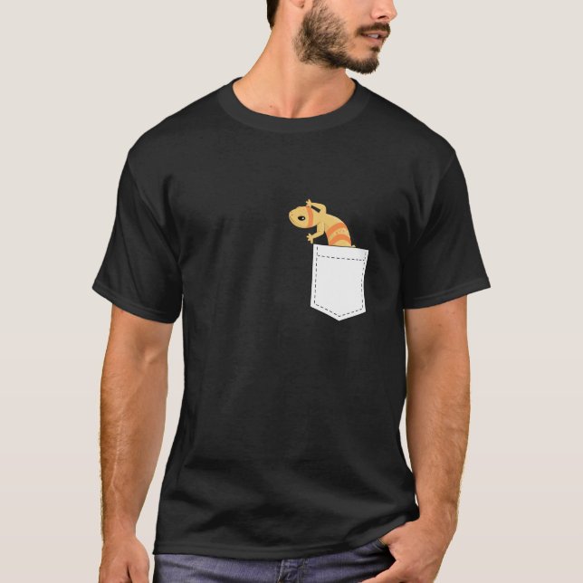 Camiseta Gecko Leopardo Engraçado e Engraçado (Frente)