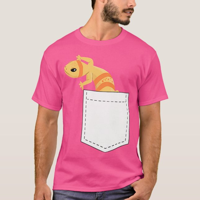 Camiseta Gecko Leopardo Engraçado e Engraçado (Frente)