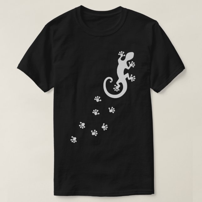Camiseta Gecko Lucky Charm Lizard Salamander Aloha Hawaii F (Frente do Design)