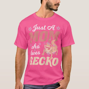 Camiseta Gecko Mãe Lizard Mulheres Deitadas Gecko Leopardo