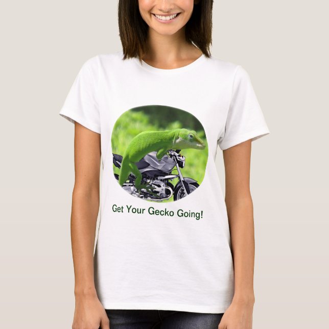 Camiseta Gecko Rider Verde Havaiano (Frente)
