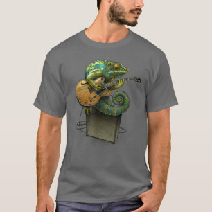 Camiseta Gecko Toca A Música Engraçada Do Violão 946