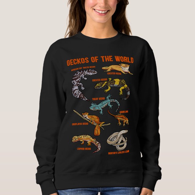 Camiseta Geckos Animals of the World Crested Leopard Gecko  (Frente)