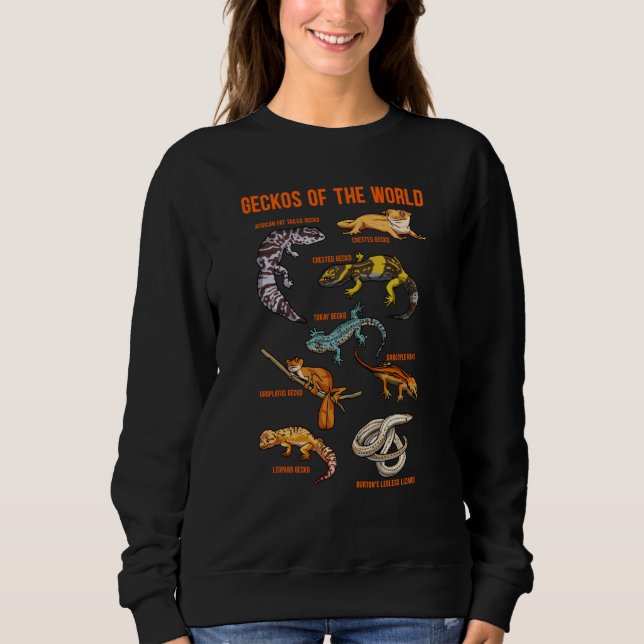 Camiseta Geckos Animals of the World Crested Leopard Gecko  (Frente)