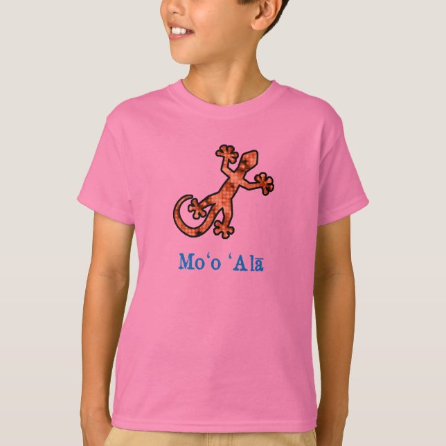 Camiseta Geco havaiano dourado (Frente)