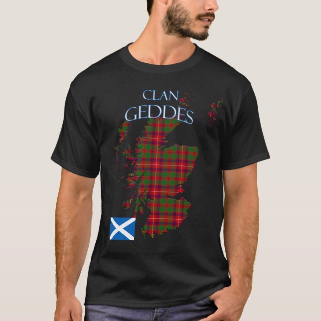 Camiseta Geddes Scottish Clan Tartan Scotland (Frente)