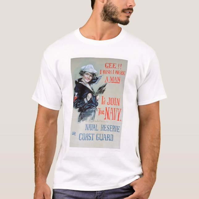 Camiseta Gee!! Eu desejo que eu era um homem (US02281) (Frente)
