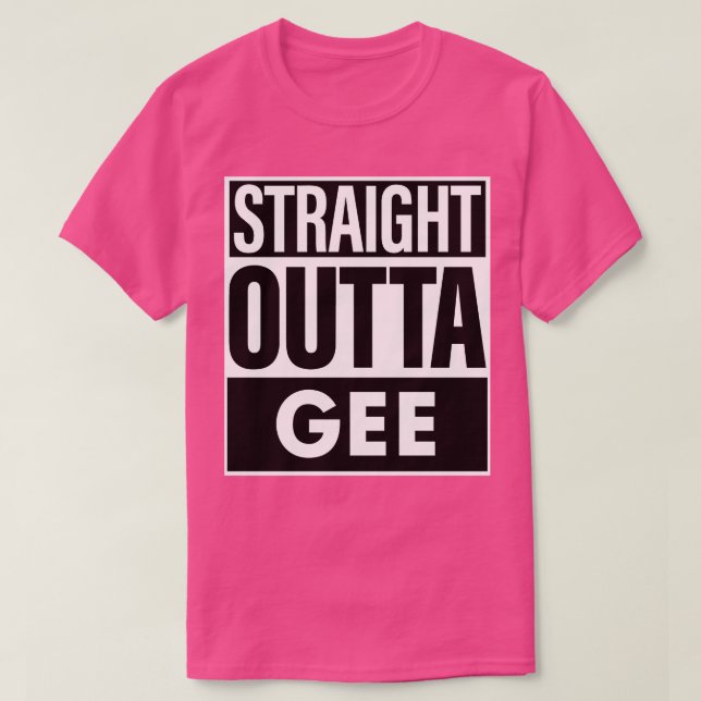 Camiseta Gee Name Hetero Outta Gee (Frente do Design)