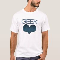 Geek Amor (Coração) Lágrima Masculina, Azul Escuro