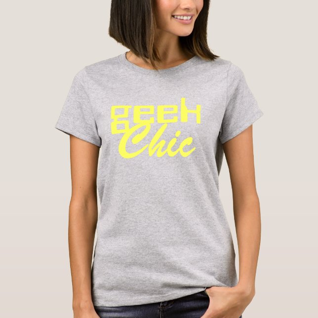 Camiseta geek, Chic (Frente)