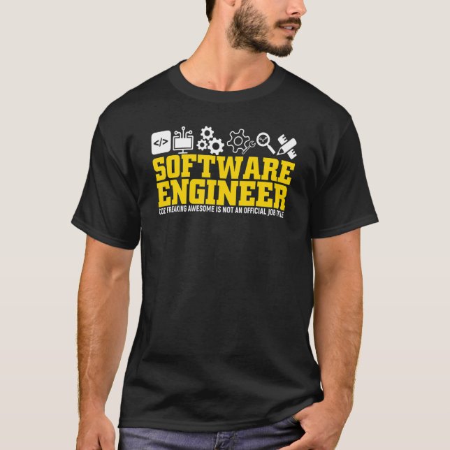 Camiseta Geek De Engenharia De Software Para Engenheiro De  (Frente)