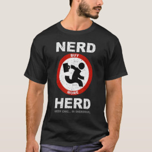 Camiseta Geek De Herança Do Nerd Vintage Em Overdrive
