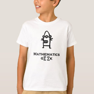 Camiseta Geek de Matemática de Três Olhos Bot