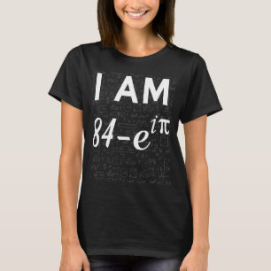 Camiseta geek de matemática Euler, 85 anos, 85 anos