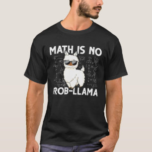 Camiseta Geek de matemática Llama Animal Alpaca Mathematici