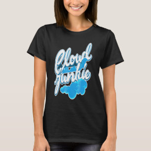 Camiseta Geek de Previsão de Tempo Junkie da Nuvem