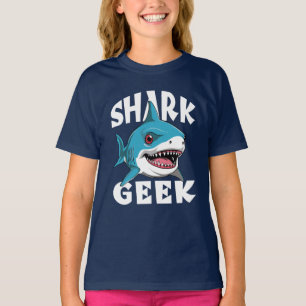 Camiseta Geek de tubarão - Design cúmulo para os pavimentõe