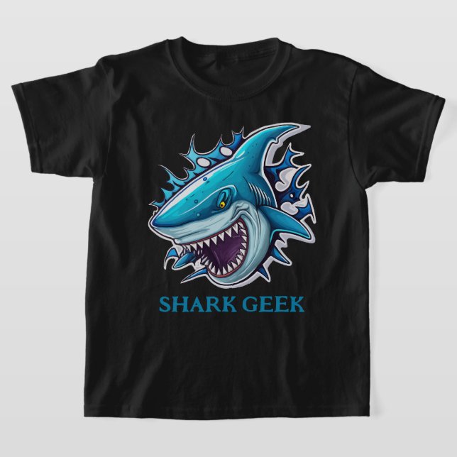 Camiseta Geek de tubarão legal (Postura )