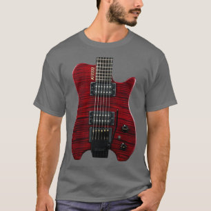 Camiseta geek de violão elétrico