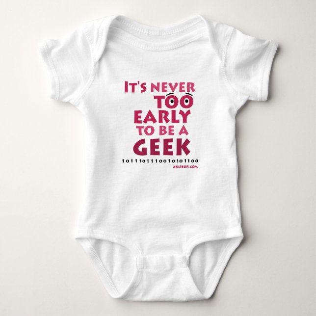 Camiseta Geek do bebê (Frente)