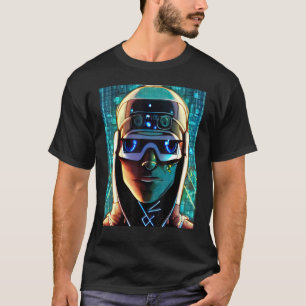 Camiseta Geek do computador com hacker Cyberpunk design_18