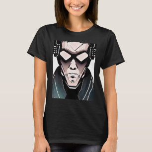 Camiseta Geek do computador com hacker Cyberpunk design_3