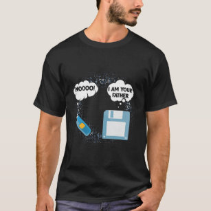 Camiseta Geek do computador pai da unidade flash USB de dis