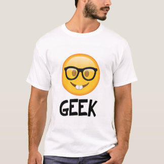 Camiseta Geek do nerd de Emoji