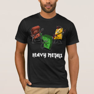 Camiseta Geek do nerd dos metais pesados da química da