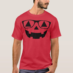 Camiseta Geek do nerd Jack O Lanterna Rosto de Abóbora do H