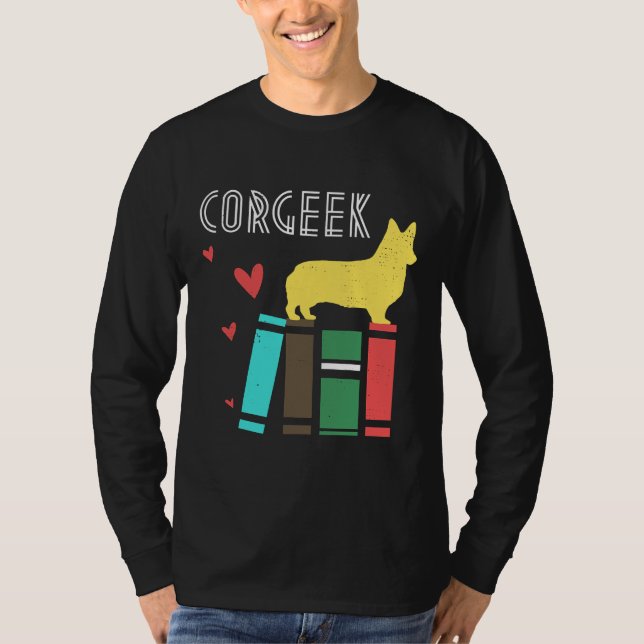 Camiseta Geek Engraçado Corgi Design (Frente)