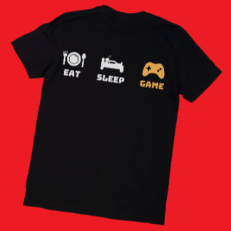 Camiseta Geek Engraçado Pai Gamer Coma Jogo do Sono