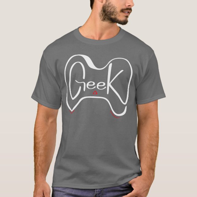 Camiseta Geek Gaming Controller Nerd Computer Gamer gift bo (Frente)